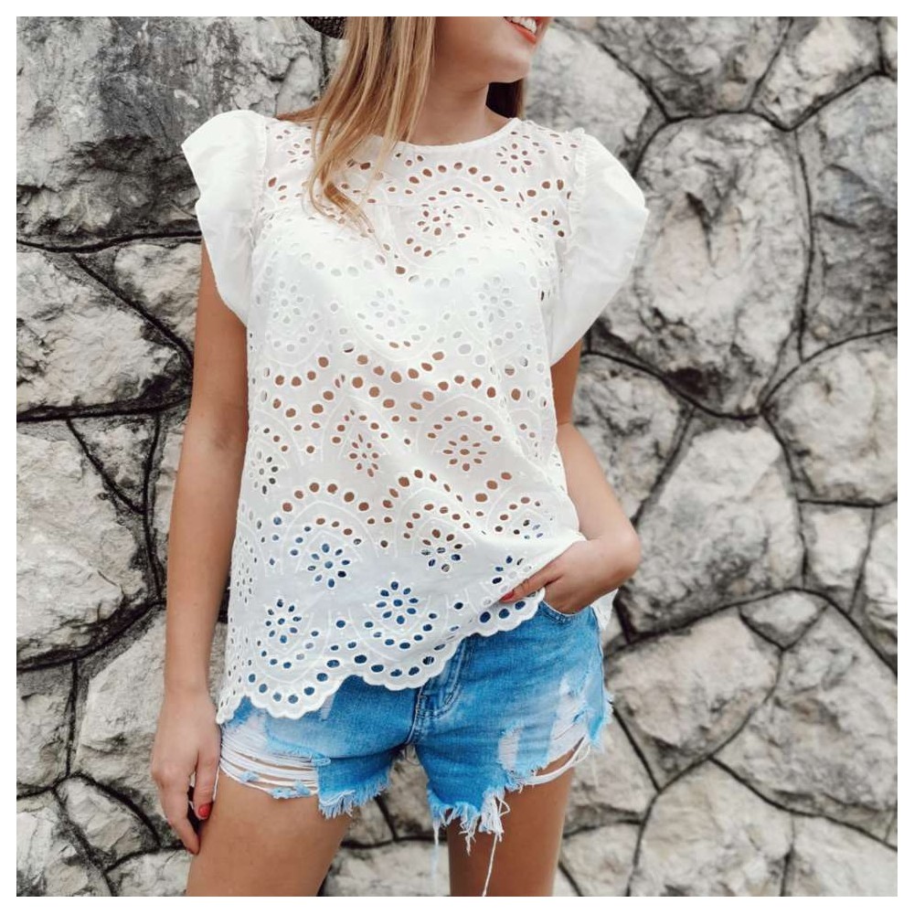 Blusa Bordado HANALEI Blanco Heve Blusa Bordado HANALEI Blanco Heve