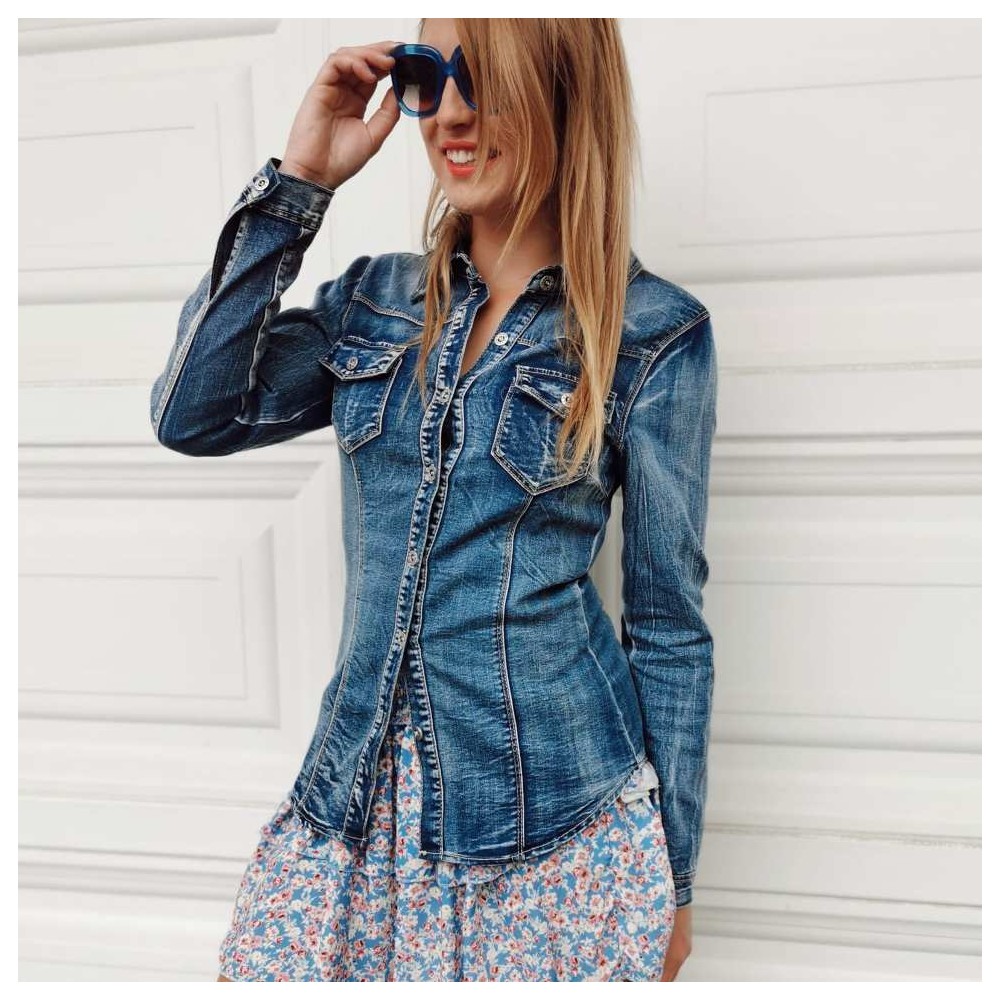 Camisa Denim Básica BARRY Heve Camisa Denim Básica BARRY Heve