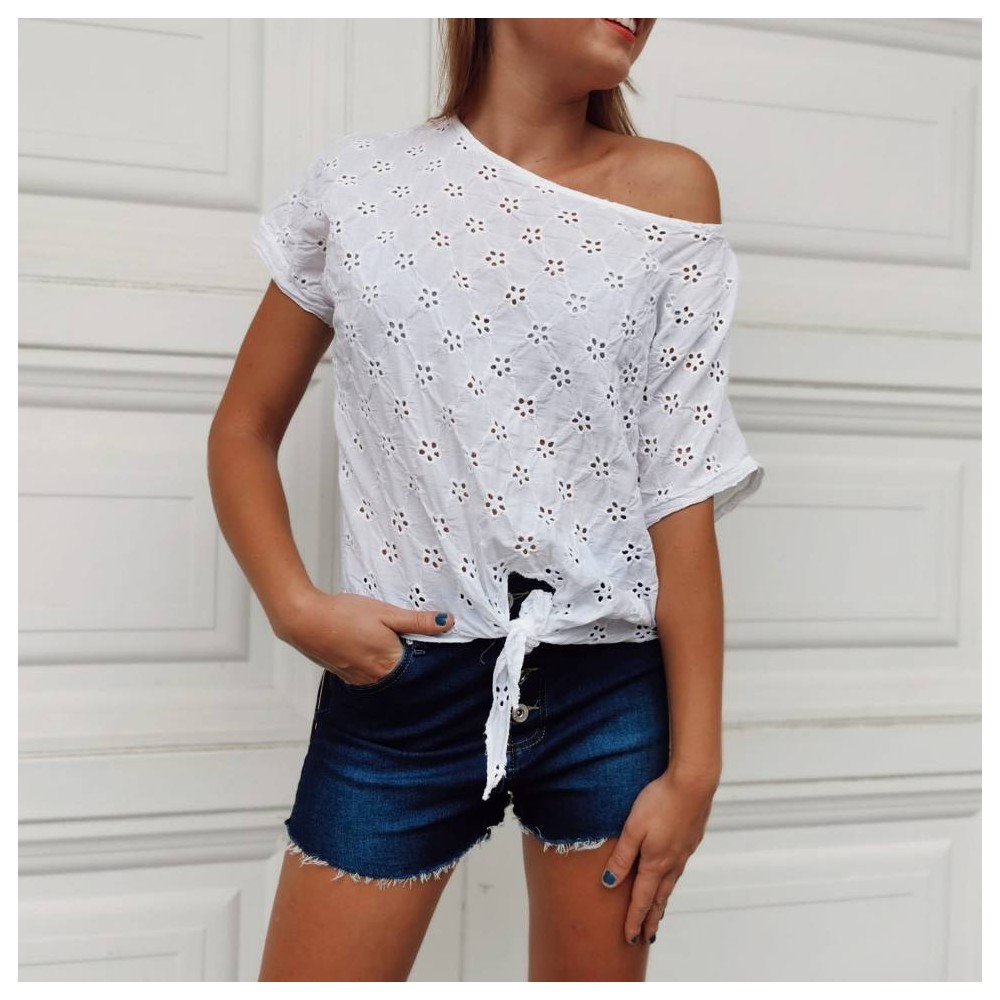 Blusa Nudo ROSIE Blanco Heve Blusa Nudo ROSIE Blanco Heve
