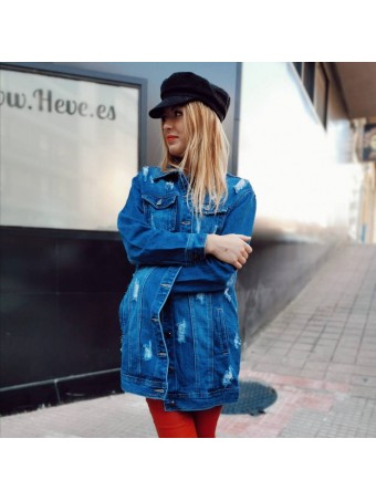 Cazadora Denim Extra Long TENNESSEE Heve Cazadora Denim Extra Long TENNESSEE Heve