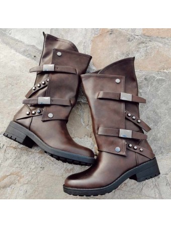 Bota Motera SHADOW Marrón Heve Bota Motera SHADOW Marrón Heve