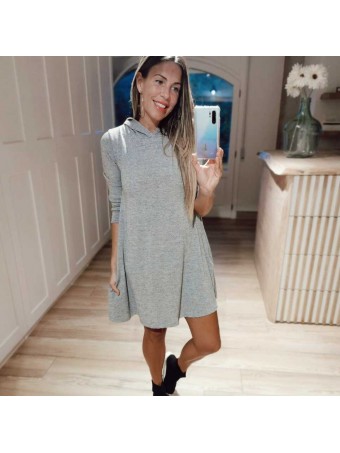 Vestido Punto TOURING Gris Vigoré Heve Vestido Punto TOURING Gris Vigoré Heve