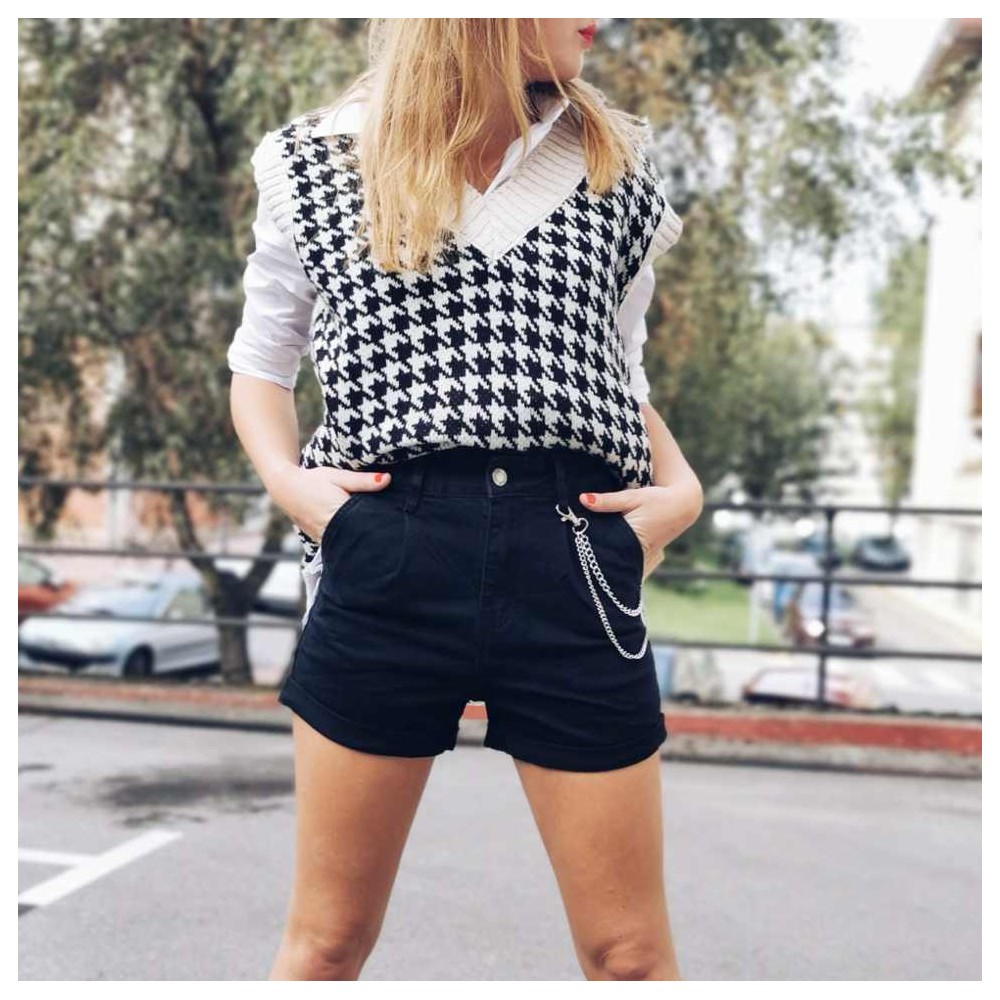 Short Cadena FINCH Negro Heve Short Cadena FINCH Negro Heve