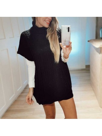 Vestido Punto MALOU Negro Heve Vestido Punto MALOU Negro Heve