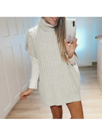 Vestido Punto MALOU Beige Heve Vestido Punto MALOU Beige Heve
