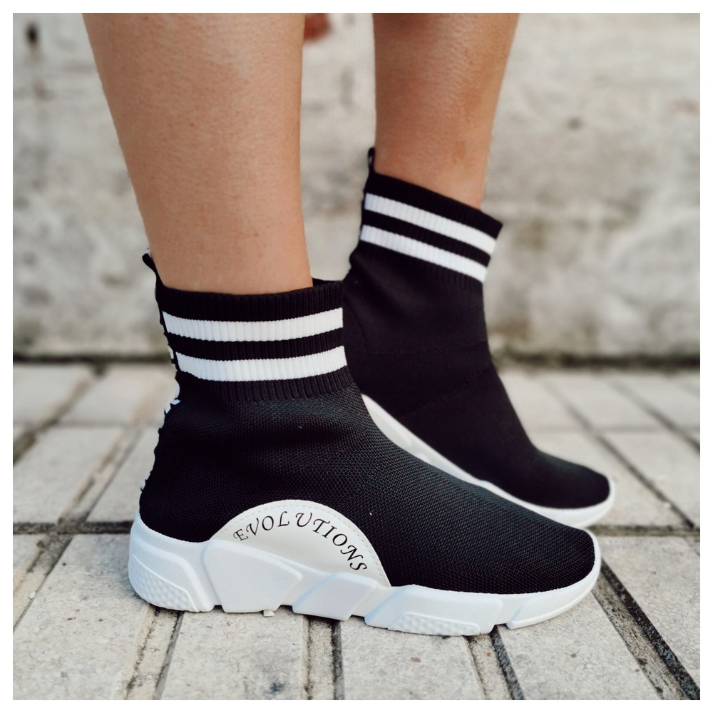 Deportiva Calcetín EVOLUTIONS Negro Heve Deportiva Calcetín EVOLUTIONS Negro Heve