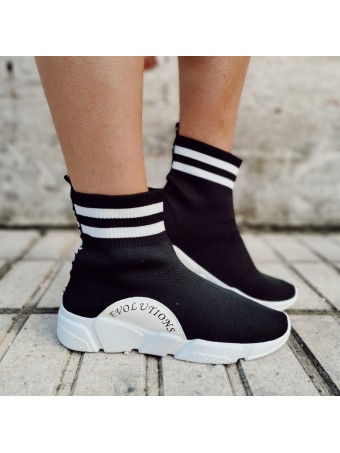 Deportiva Calcetín EVOLUTIONS Negro Heve Deportiva Calcetín EVOLUTIONS Negro Heve